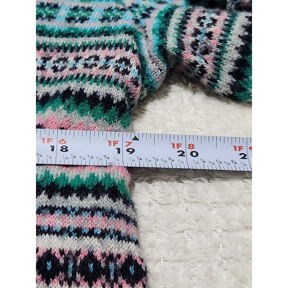 Talbots Women's Large Fair Isle Pattern Classic W… - image 3